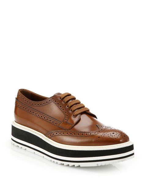 prada wingtip platform|PRADA Wing Tip.